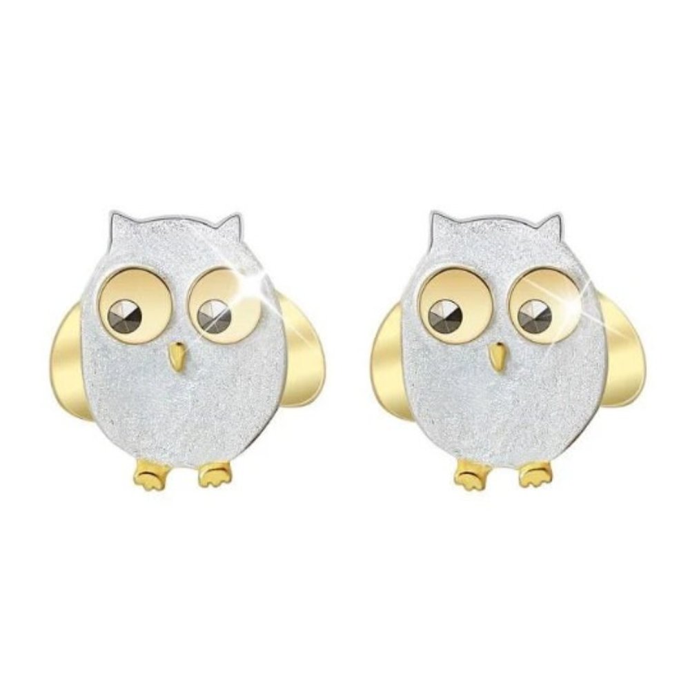 S925 Sterling Silver Owl Stud Earrings - Dainty Earrings - High Quality Material